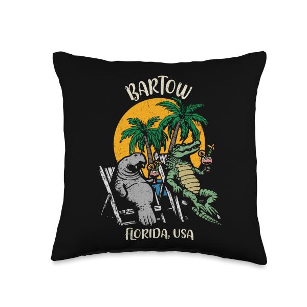 Bartow Florida USA Funny Manatee and Alligator Des...