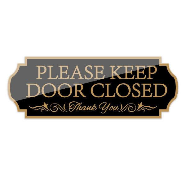 Please Keep Door Closed サインステッカー