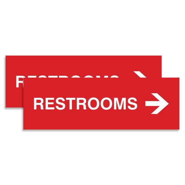 Signs ByLITA Basic Restrooms Right Arrow Direction...