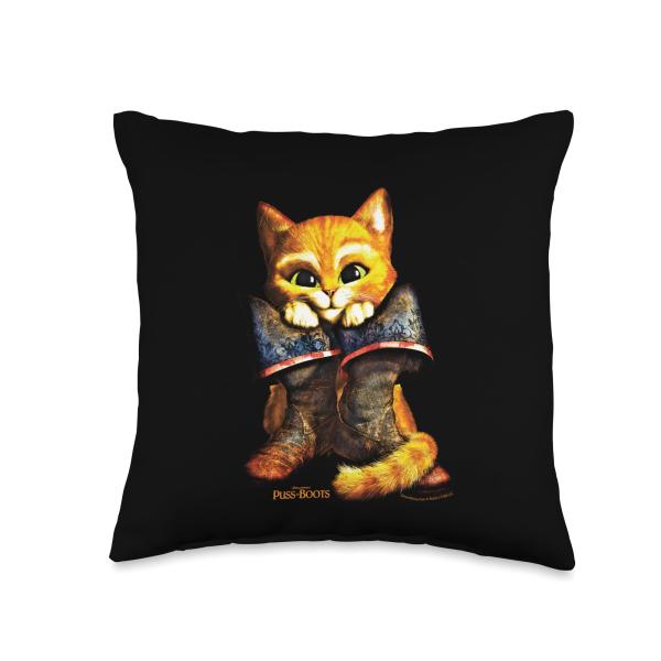 DreamWorks Puss in Boots with Boots Throw Pillow