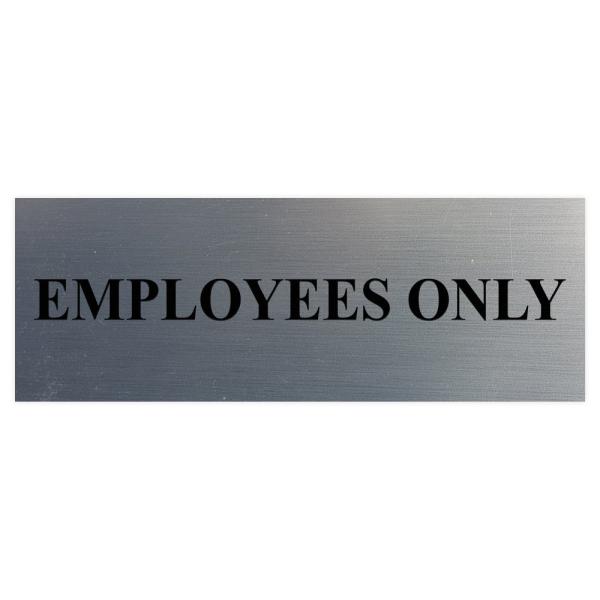 All Quality Basic Employees Only 壁またはドアサイン - 簡単取り付...