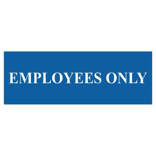 All Quality Basic Employees Only 壁またはドアサイン - 簡単取り付...