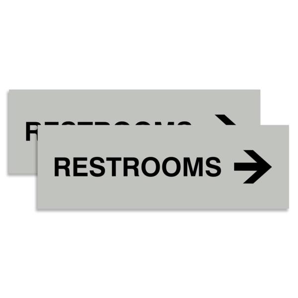 Signs ByLITA Basic Restrooms Right Arrow Direction...