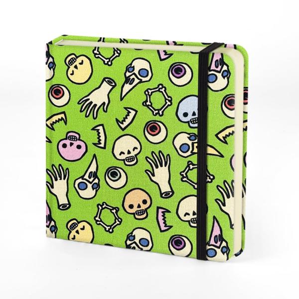 小さな正方形 5x5インチ 80gsm ミニノート 空白ページ スケッチブック 旅行日記 ポケット ...