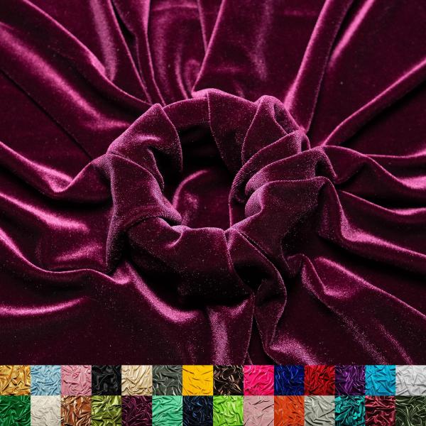 Ice Fabrics Stretch Velvet Fabric by The Yard - 60...