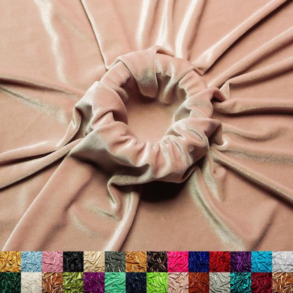 Ice Fabrics Stretch Velvet Fabric by The Yard - 60...