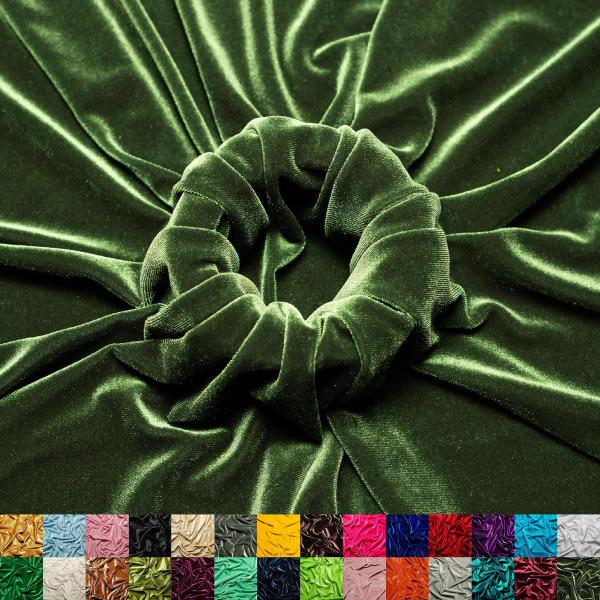 Ice Fabrics Stretch Velvet Fabric by The Yard - 60...