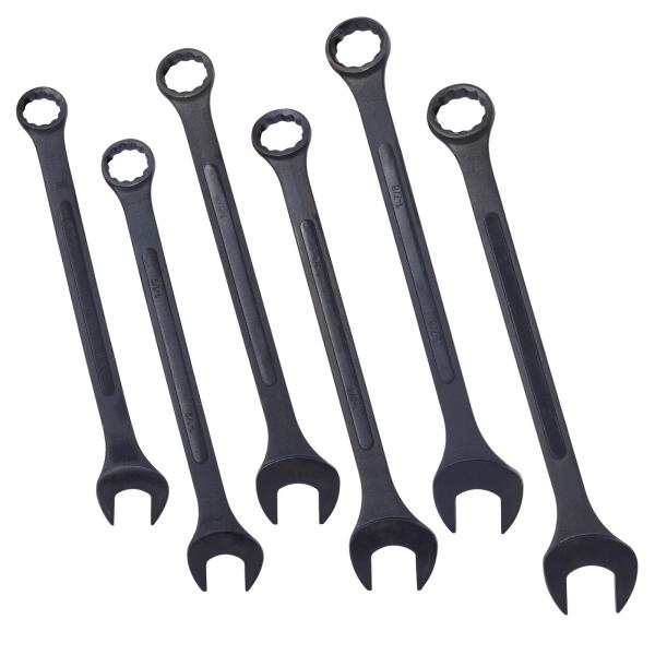 Elountik 6-piece Jumbo Combination Wrench Set Extr...