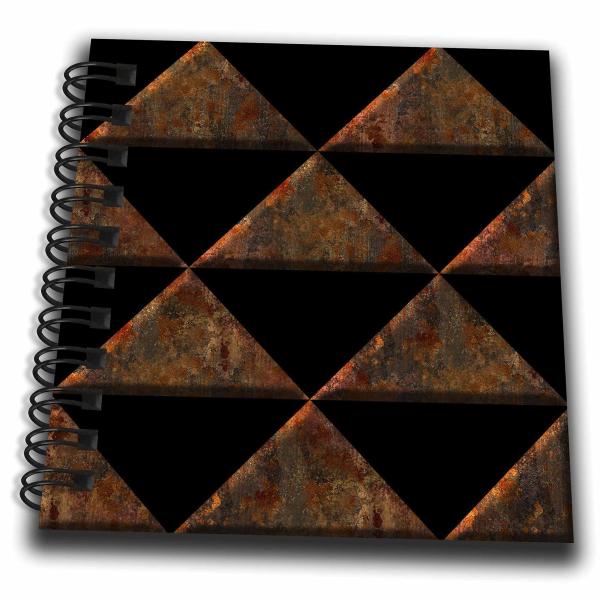 Mini Notepad 4 x 4 inch - Orange and Image of Rust...
