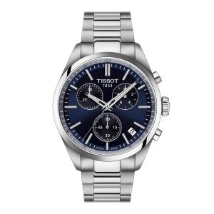 Tissot PR 100 クロノグラフ T1504171104100 ブルー文字盤 100m防水 夜光針 クォーツ