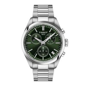 Tissot PR 100 クロノグラフ T1504171109100 グリーン文字盤 100m防水 夜光針 クォーツ