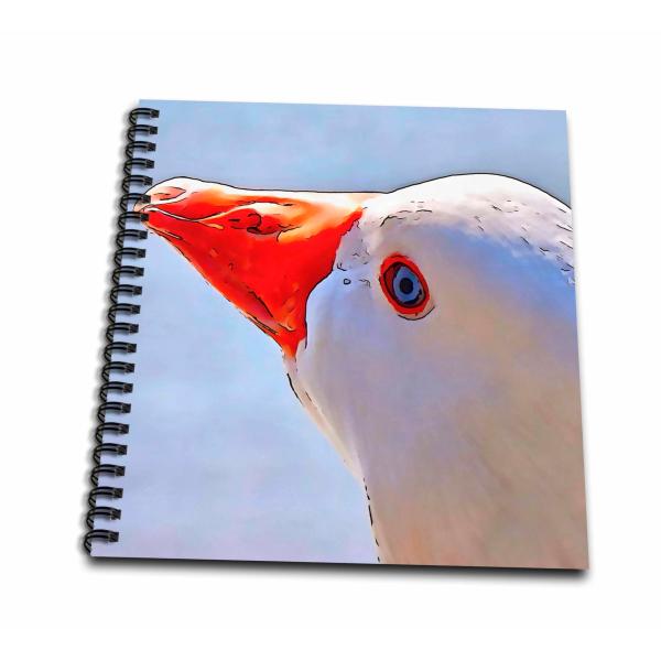 Drawing Book 8 x 8 inch - Artistic Duck Black Outl...