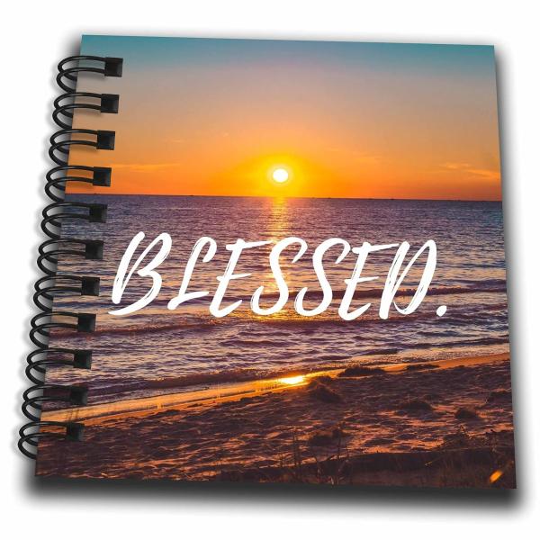 Mini Notepad 4 x 4 inch - Image of Orange Sunset w...