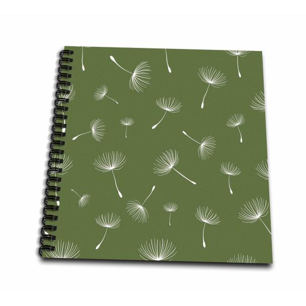Memory Book 12 x 12 inch - Green and White Dandeli...