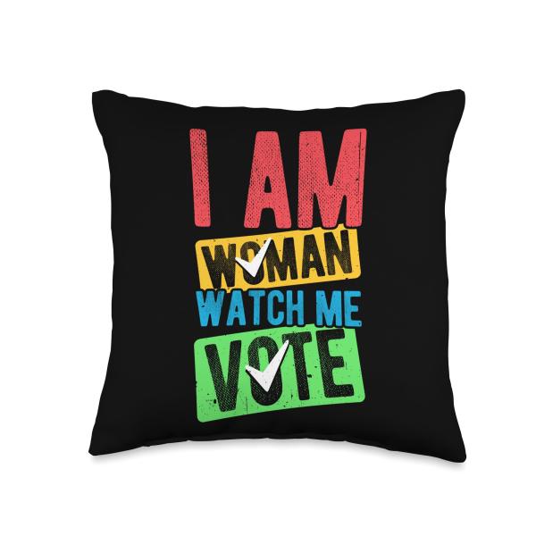 I AM WOMAN WATCH ME VOTE Women's Voting Kamala Har...