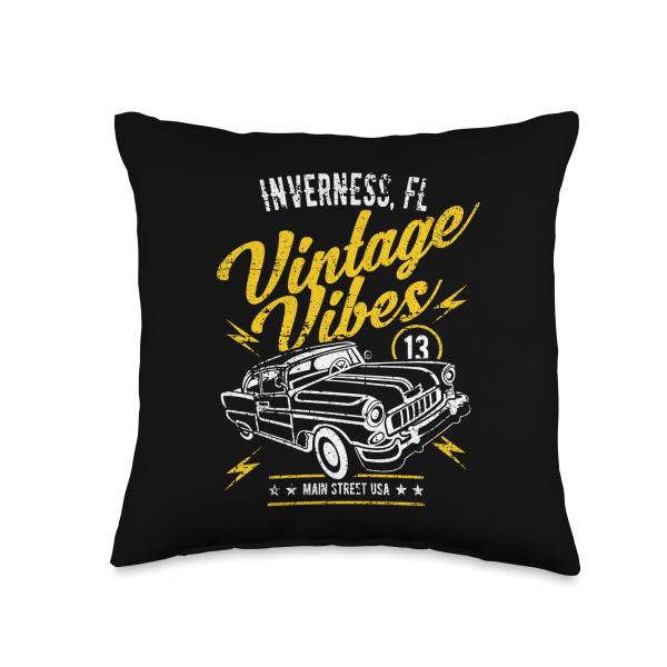 Inverness FL USA Vintage Vibes Classic Car Distres...