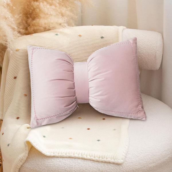 WQHSXXIA Bow Pillow, Bow Shaped Pillow Decorative,...