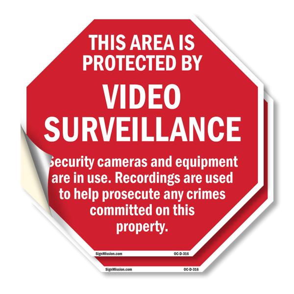 This Area Is Protected by Video Surveillance Secur...