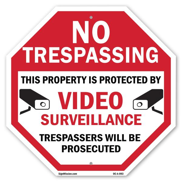 No Trespassing This Property Is Protected by Video...
