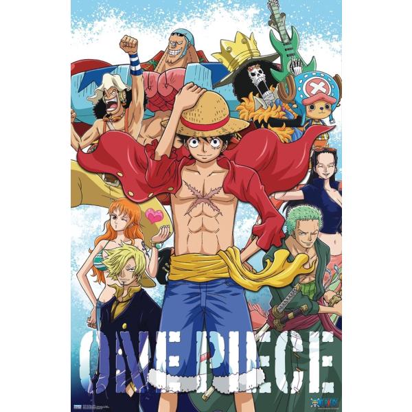 One Piece - Crew Wall Poster, 19L" x 13W", Premium...