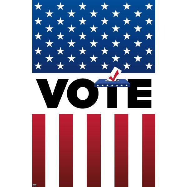 Trends International Vote Wall Poster, 19L x 13W, ...
