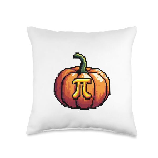 Pumpkin Pi Funny Math Pie Throw Pillow