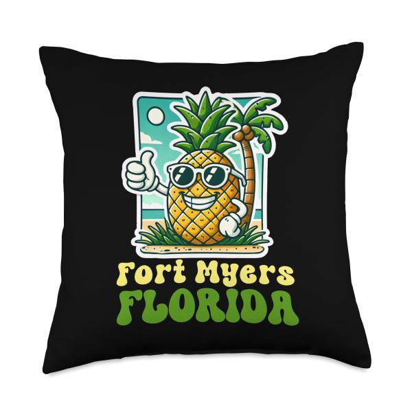 Fort Myers Florida FL Cute Pineapple Thumbs Up Thr...