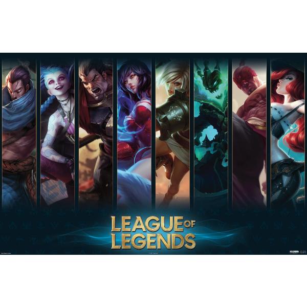 League of Legends - Champions Wall Poster, 19L" x ...