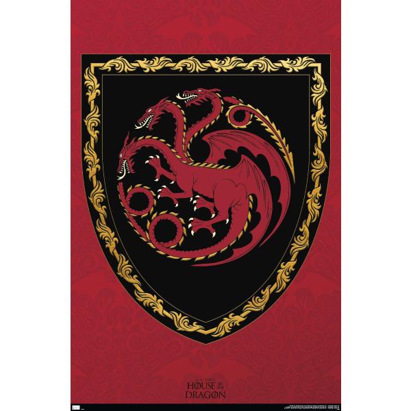 House of the Dragon - Shield Wall Poster, 19L" x 1...