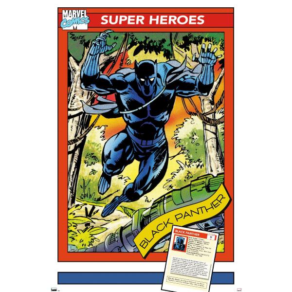 Trends International Marvel Trading Cards - Black ...