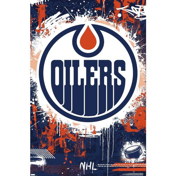 NHL Edmonton Oilers - Maximalist Logo 23 Wall Post...