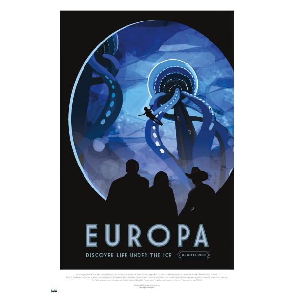 NASA - Europa Travel Poster Wall Poster, 19L" x 13...