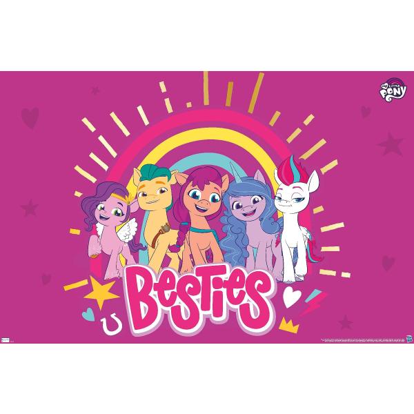 My Little Pony 2 - Besties Wall Poster, 19L" x 13W...