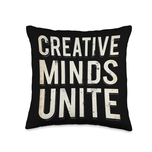 Creative MINDS UNITE Creative Throw Pillow