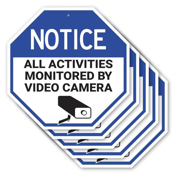 Notice All Activities Monitored by Video Camera (5...