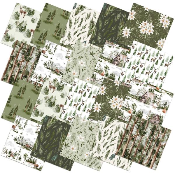 Hahafelt 10 Pcs 18 x 22 Inch Watercolor Forest Fat...