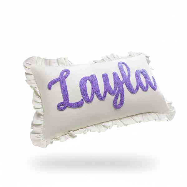 mia'spillow lab Custom Embroidered Throw Pillow wi...