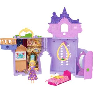Mattel ディズニープリンセス ラプンツェルと塔 かさねるおしろシリーズ ミニドール パスカルフィギュア アクセサリー7点