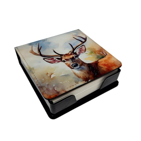 Caroline's Treasures Deer PU Leather Note Paper Ho...