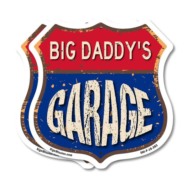 Big Daddy's Garage (2 Pack) 18 inch X 18 inch Shie...