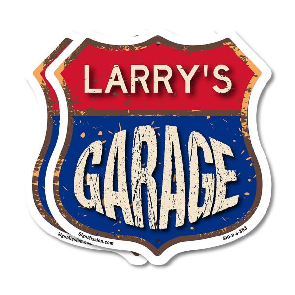 Larry's Garage (2 Pack) 6 inch X 6 inch Shield Sha...