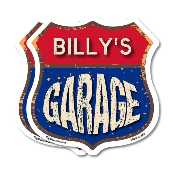 Billy's Garage (2 Pack) 6 inch X 6 inch Shield Sha...