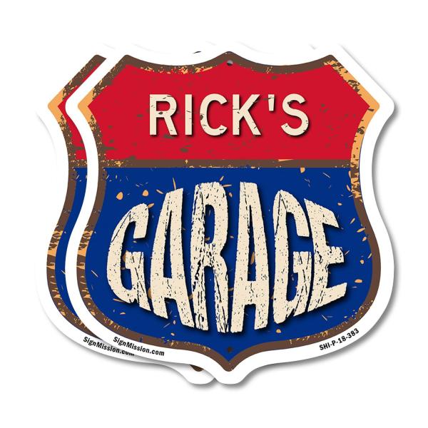 Rick's Garage (2 Pack) 18 inch X 18 inch Shield Sh...