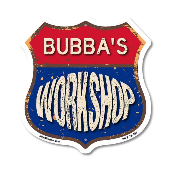 Bubba's Workshop 12 inch X 12 inch Shield Shaped C...