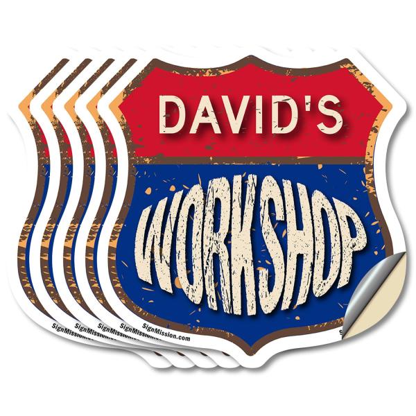 David's Workshop (5 Pack) 6 inch X 6 inch Shield S...