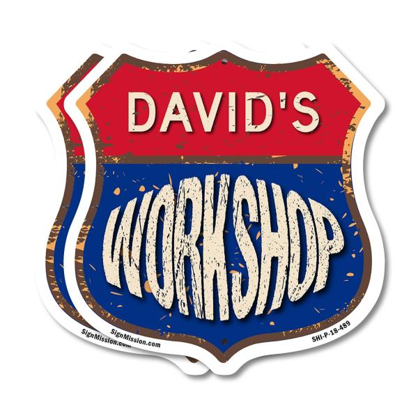 David's Workshop (2 Pack) 18 inch X 18 inch Shield...