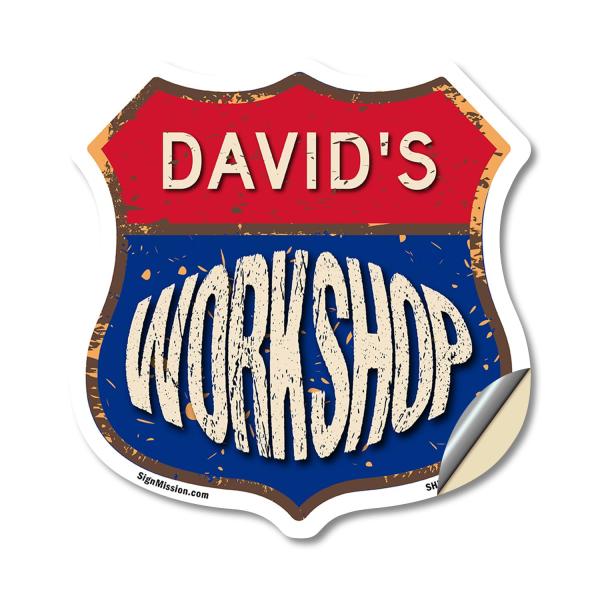 David's Workshop 18 inch X 18 inch Shield Shaped H...