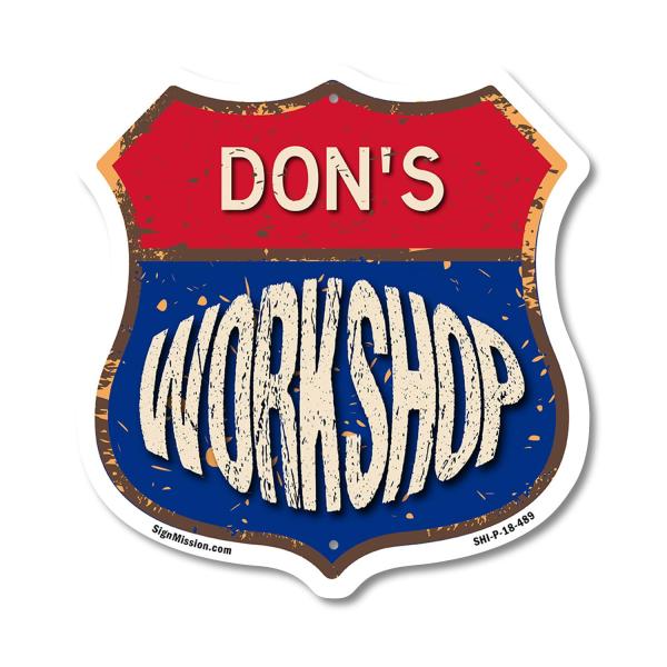 Don's Workshop 18 inch X 18 inch Shield Shaped Com...