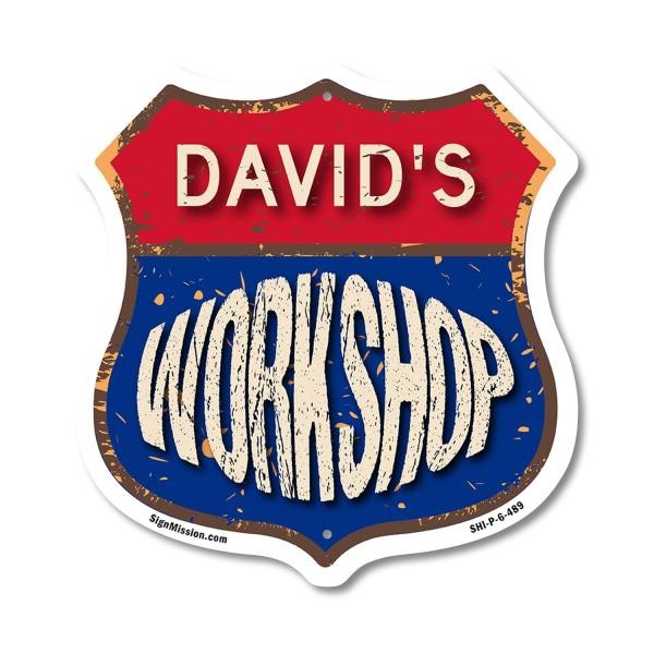 David's Workshop 6 inch X 6 inch Shield Shaped Com...