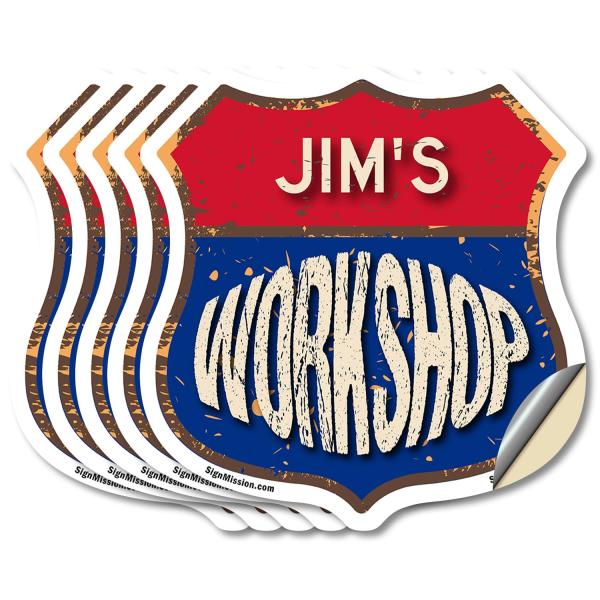Jim's Workshop (5 Pack) 6 inch X 6 inch Shield Sha...